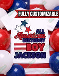 All American Birthday Boy Shirt – Red White and One Two – Patriotic Birthday Outfit – USA Birthday Tee – 1st 2nd Birthday Shirt Boy
