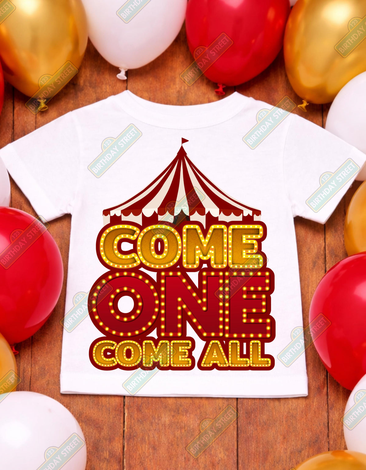 Carnival First Birthday Shirt, Come One Come All, 1st Birthday Outfit Boy, Circus Birthday Shirt, Custom Name Carnival Shirt, First Birthday