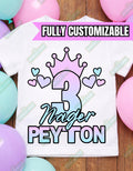 Threenager Girl Birthday Shirt – 3rd Birthday Shirt – Funny Three Year Old Birthday Tee – Custom Name Age Kids Birthday Shirt