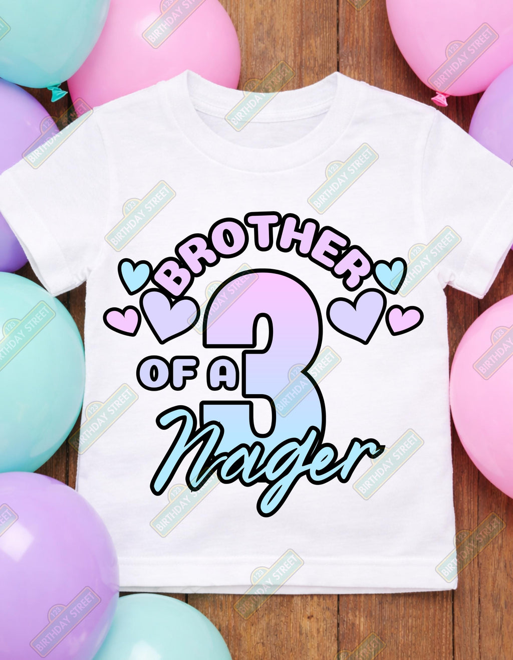 Threenager Girl Birthday Shirt – 3rd Birthday Shirt – Funny Three Year Old Birthday Tee – Custom Name Age Kids Birthday Shirt