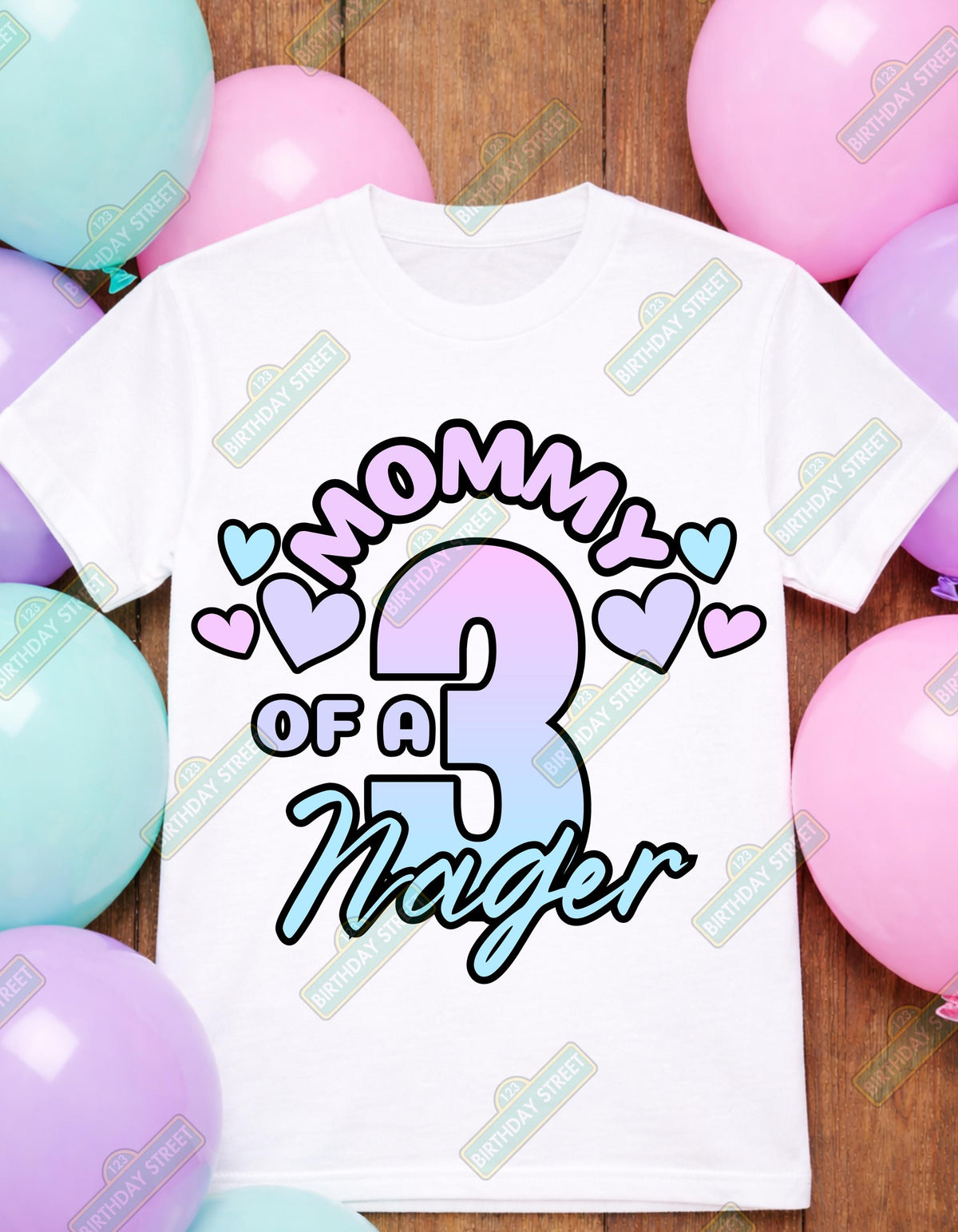 Threenager Girl Birthday Shirt – 3rd Birthday Shirt – Funny Three Year Old Birthday Tee – Custom Name Age Kids Birthday Shirt