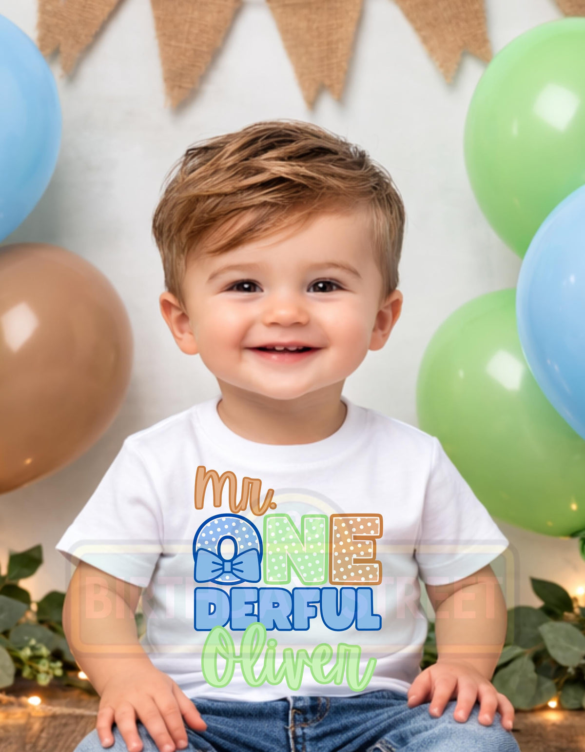 Custom Mr. ONEderful Tee/Onesie - Wonderful Shirt - Custom Name Shirt - 1st Birthday Shirt - Boy Birthday Shirt - Fun Birthday Shirt