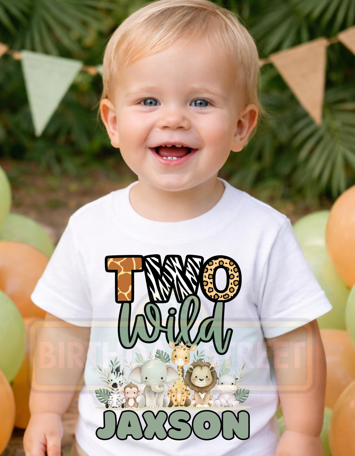 Two Wild Custom Birthday Tee - 2nd Birthday Shirt - Animal Birthday Shirt - Safari Birthday Shirt - Custom Name Shirt - Animal Print Shirt