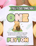 Custom Winnie-The-Pooh Birthday Tee or Onesie - First Birthday Tee - 1st Birthday Shirt - Pooh Shirt - 100 Acre Wood Shirt - Custom Name