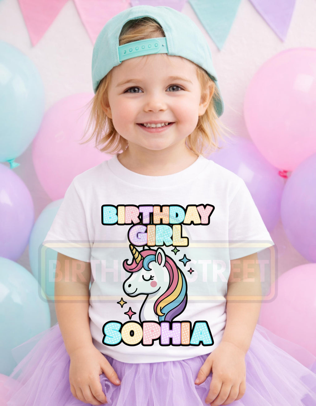 Custom Unicorn Birthday Tee - Custom Unicorn Shirt - Custom Rainbow Shirt - Custom Name & Age Shirt - Girl Birthday - Magical Birthday