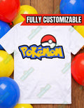 Pokemom & Pokedad Tee - Family Birthday Shirt - Mom and Dad Shirt - Matching Birthday Shirt