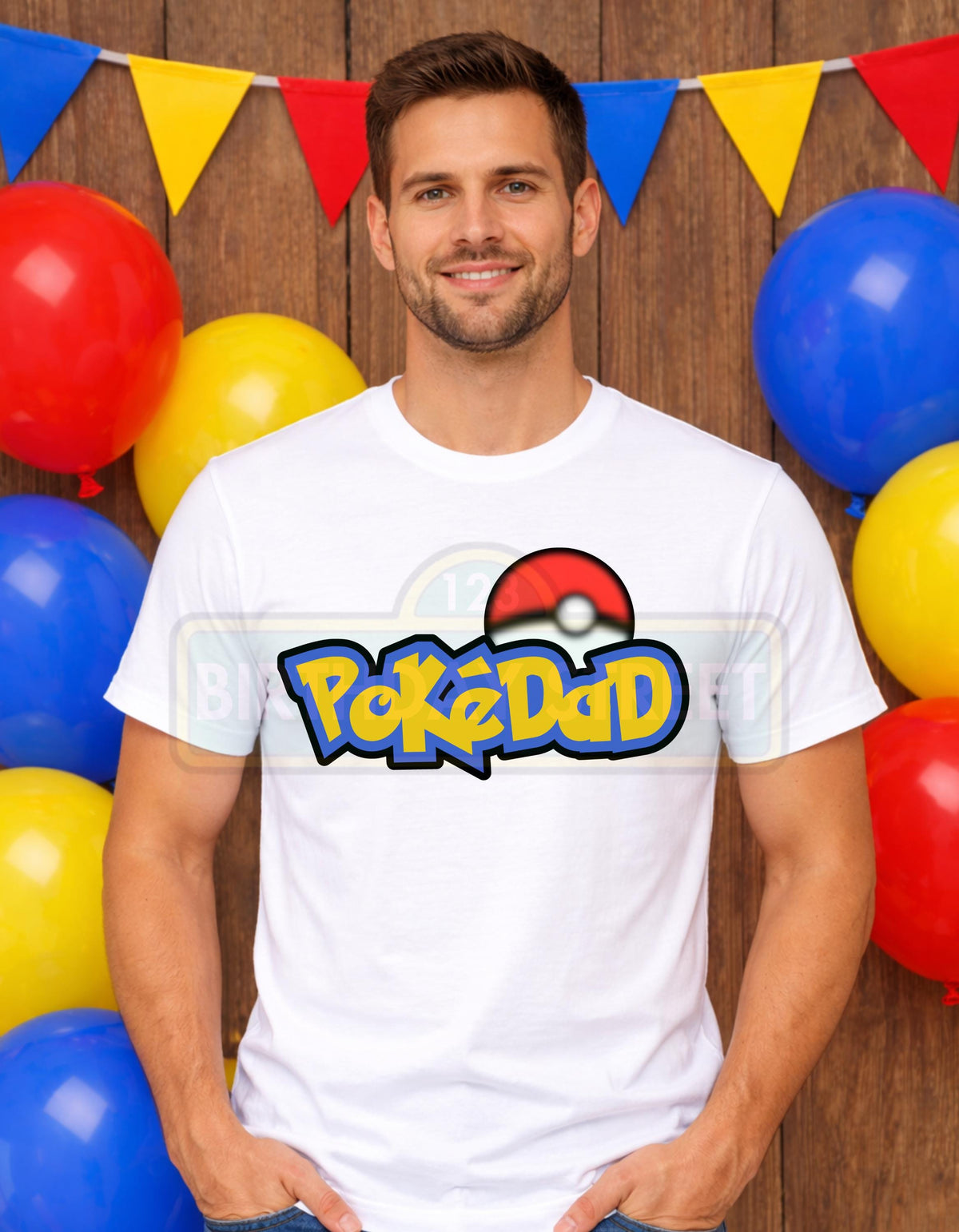 Pokemom & Pokedad Tee - Family Birthday Shirt - Mom and Dad Shirt - Matching Birthday Shirt