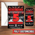 Wrestling Birthday Invitation – Custom Name Age Wrestling Party Invite – Kids Wrestling Birthday Party Invitation – Digital Download