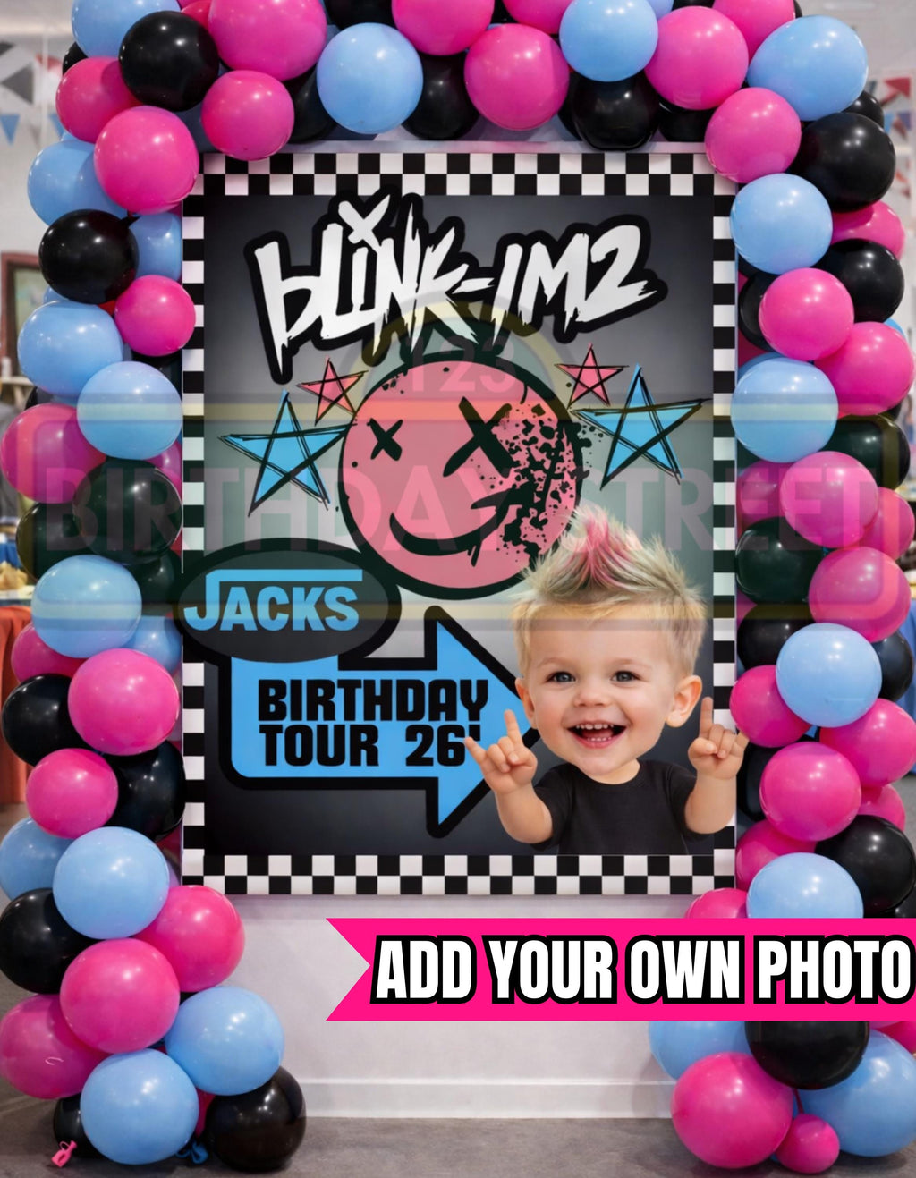 Blink-IM2 Custom Birthday Poster - Blink I'm 2 Custom Birthday Poster - 2nd Birthday Poster - 30" x 40" Semi- Gloss Poster or Digital Print