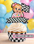 If You Ain't First Your Last Girl Cupcake Toppers - 1st Birthday Cupcake Topper - Custom Cupcake Topper - Digital - Printable