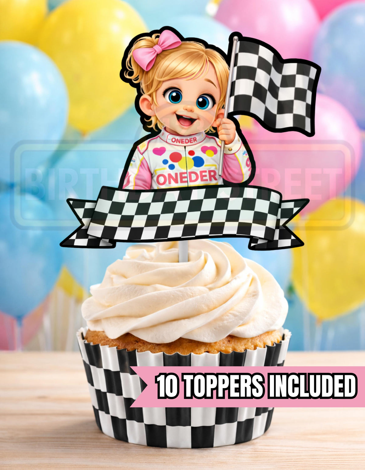 If You Ain't First Your Last Girl Cupcake Toppers - 1st Birthday Cupcake Topper - Custom Cupcake Topper - Digital - Printable