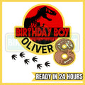 Custom Dinosaur Birthday Digital Shirt File PNG - Dino File - TREX File - Custom Name & Age File - Digital File