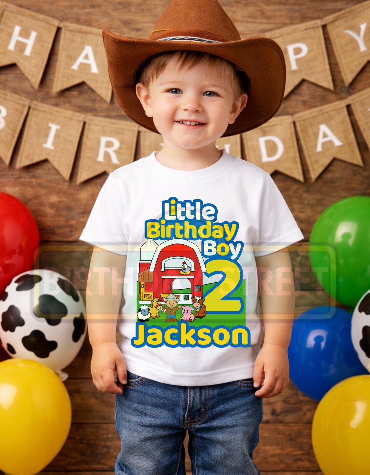 Little Birthday Boy or Girl Custom Digital File PNG - Vintage Toy Digital File - Custom Name & Age File - Digital File