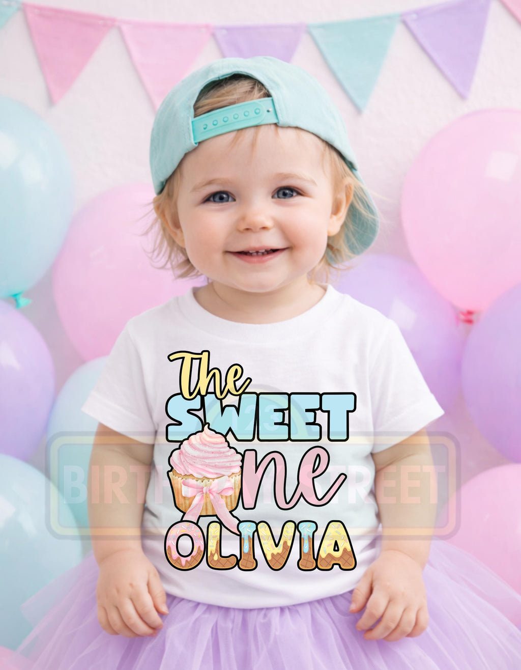 The Sweet One Custom Birthday Digital File PNG - Donut File - Berry File - Cupcake File - Ice Cream File - 1st Birthday File - Digital File