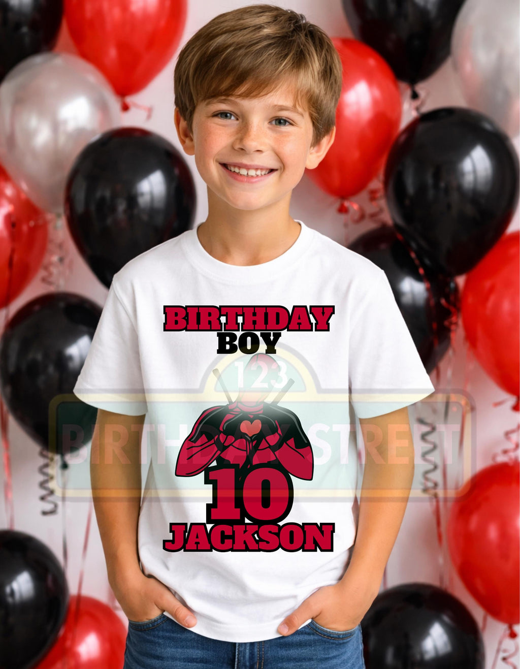 Custom Superhero Birthday Tee File - Custom Superhero Shirt File - Custom Name and Age File - Digital