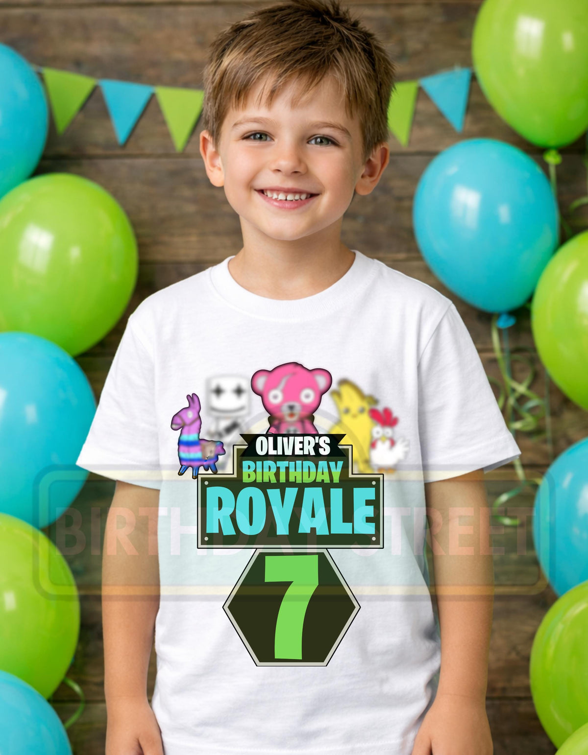 Custom Video Game Birthday Digital File PNG - Custom Name & Age File - Custom Battle Royale Birthday File - Digital File