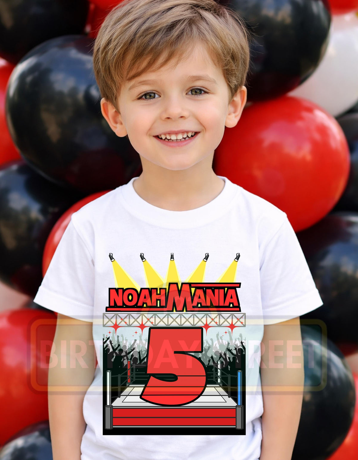 Custom Wrestling Birthday Design File