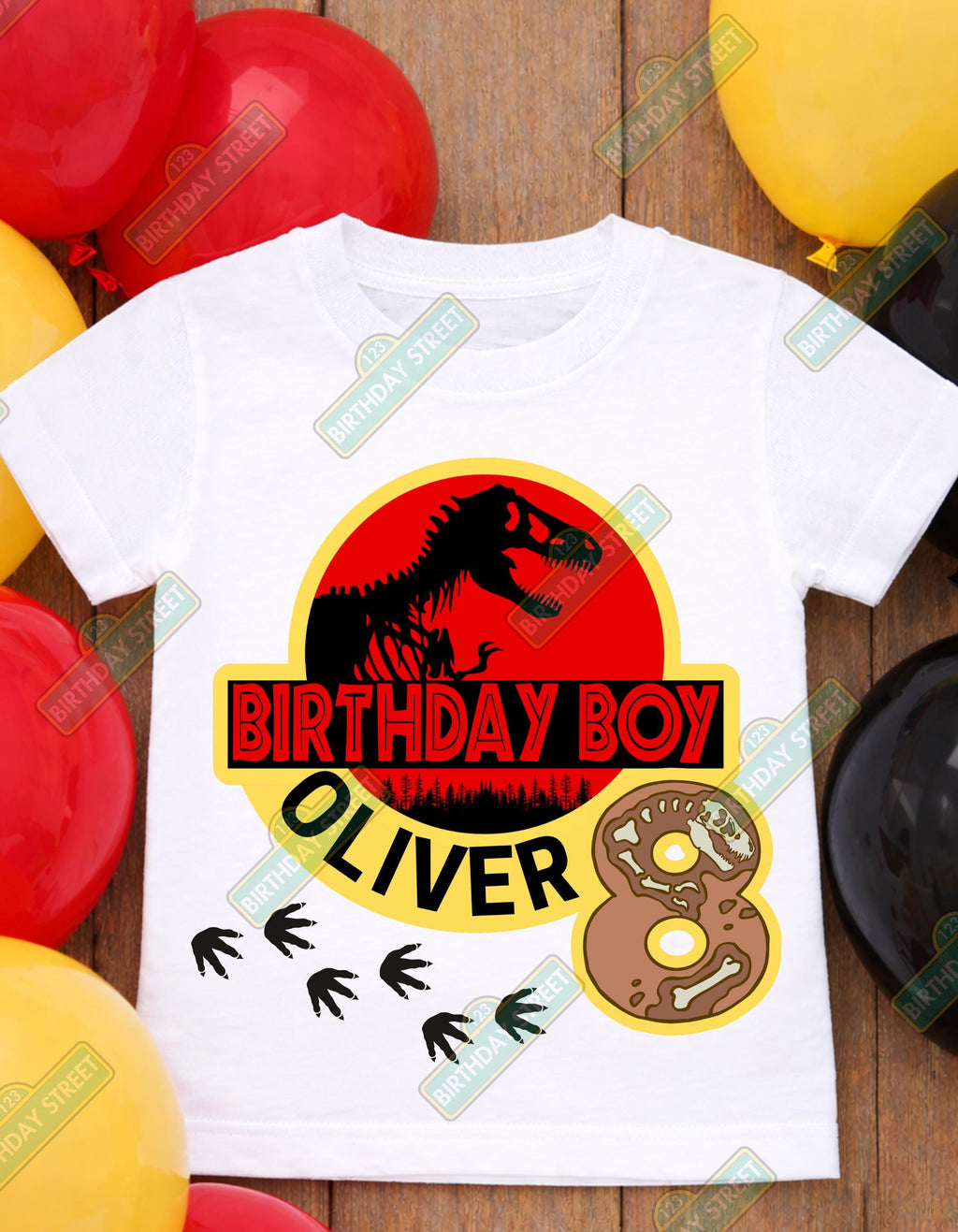 Custom Dinosaur Birthday Tee - Custom Dino Birthday Shirt - TREX Birthday Shirt - Custom Name & Age Shirt - Boy Birthday Shirt