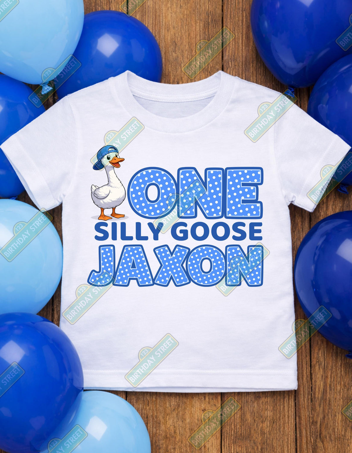 One Silly Goose First Birthday Tee - 1st Birthday Shirt - Animal Birthday - Custom Name Birthday - Funny Birthday - Birthday Pun Shirt