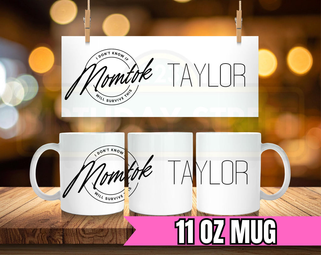 Personalized Momtok Ceramic Mug, Custom Gift for Coffee Lovers, Birthday Present, Unique Design, Kitchen Decor, Tea Drinkers