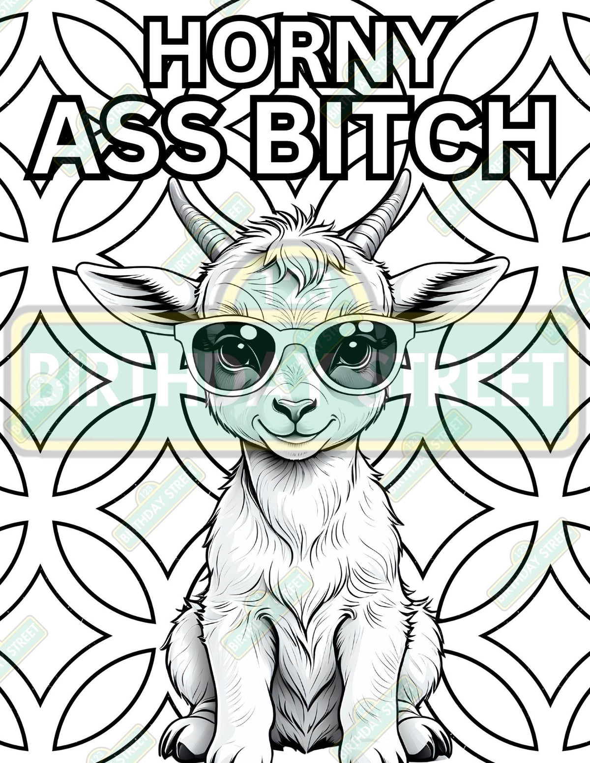 Swearing Coloring Book - Baby Animals Wearing Sunglasses with Swear Words - Print Your Own - 25 Pages
