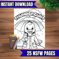 Funny Animal Coloring Book Bundle 2 | 25 Sweary Coloring Pages | Adult Coloring Printable | Cute Animals with Attitude | Stress Relief Gift