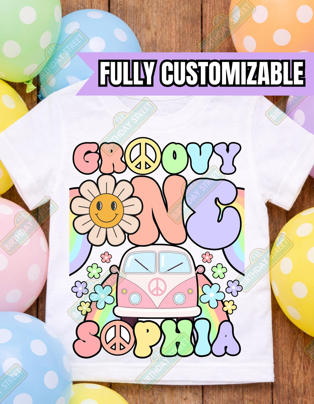 Groovy One Custom First Birthday T-Shirt
