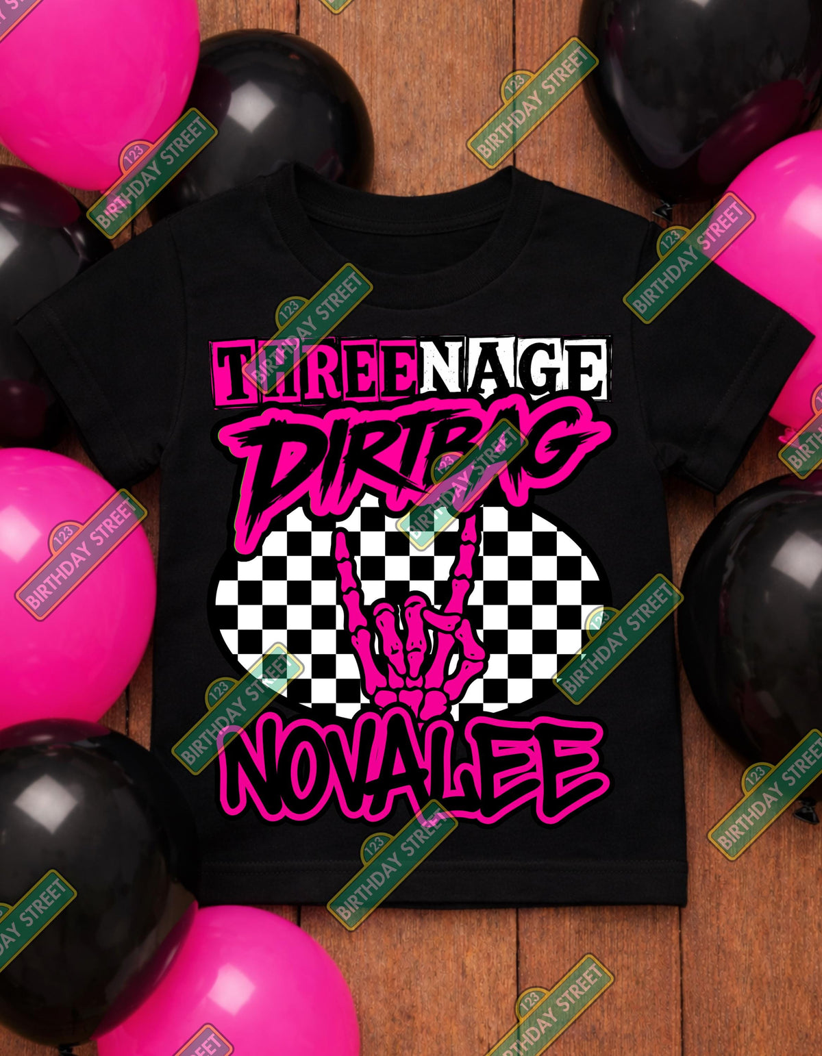 Threenage Dirtbag Birthday Tee - Threenager Birthday Shirt – 3rd Birthday Shirt – Funny Three Year Old Birthday Tee - Threenage Dirtbag Baby