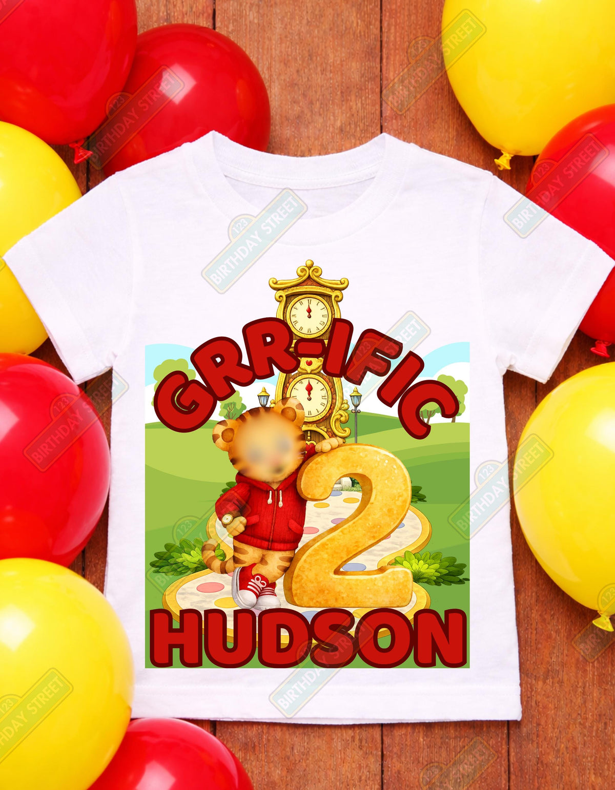 Custom Tiger Birthday T-Shirt