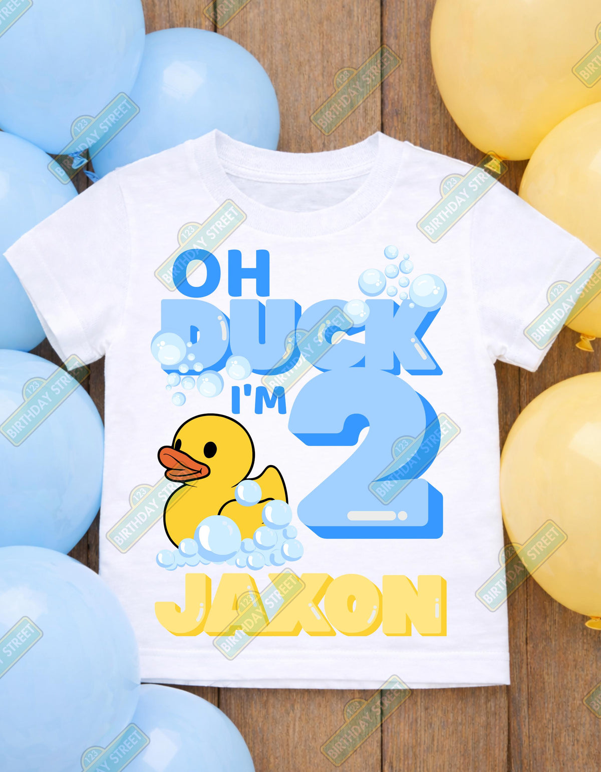 Oh Duck I'm Birthday Shirt, Funny Kids Birthday Tee, Custom Name Age Shirt, Duck Theme Birthday Outfit, Boy Girl Birthday Shirt, Any Age Tee