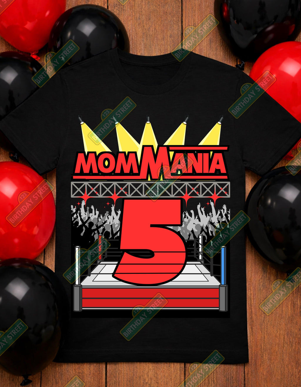 Custom Wrestling Birthday Family Shirts, Matching Birthday Shirts, Mom Dad Brother Sister Shirts, Personalized Age Tee, Wrestling Theme Part