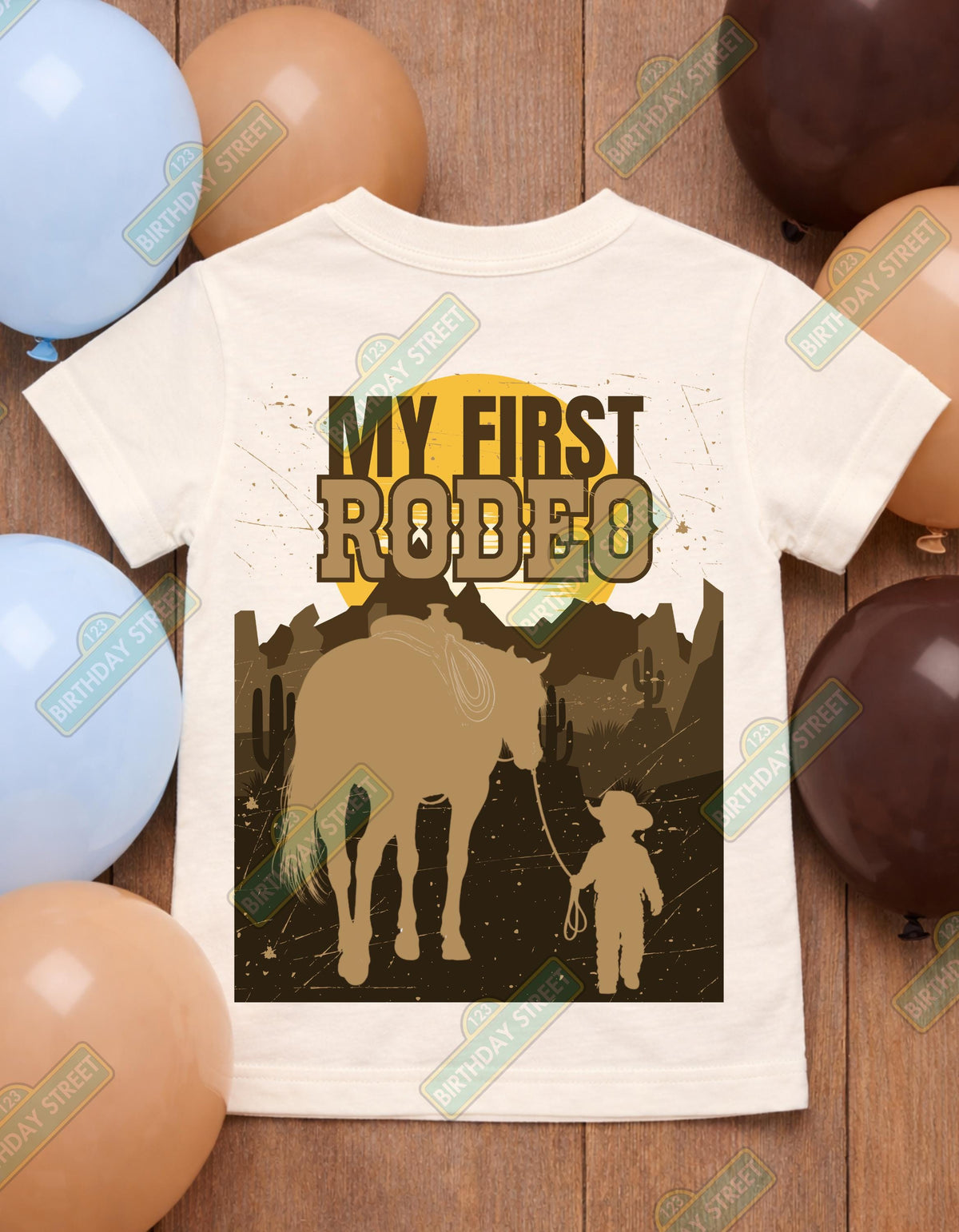 My First Rodeo Birthday Shirt Boy, Cowboy 1st Birthday Tee, Western First Birthday Outfit Boy, Personalized Name Shirt, Baby Boy Rodeo Theme