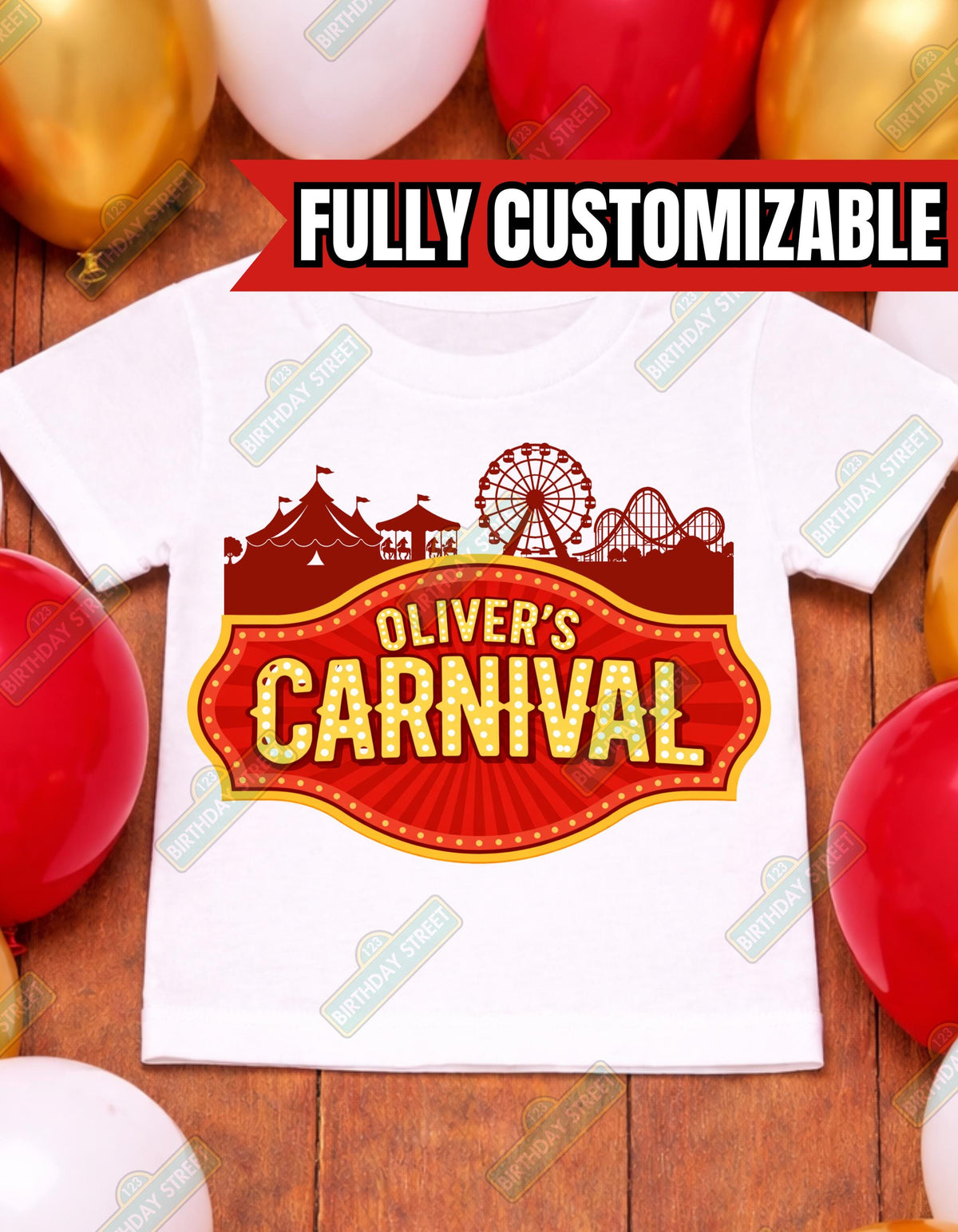 Carnival First Birthday Shirt, Come One Come All, 1st Birthday Outfit Boy, Circus Birthday Shirt, Custom Name Carnival Shirt, First Birthday