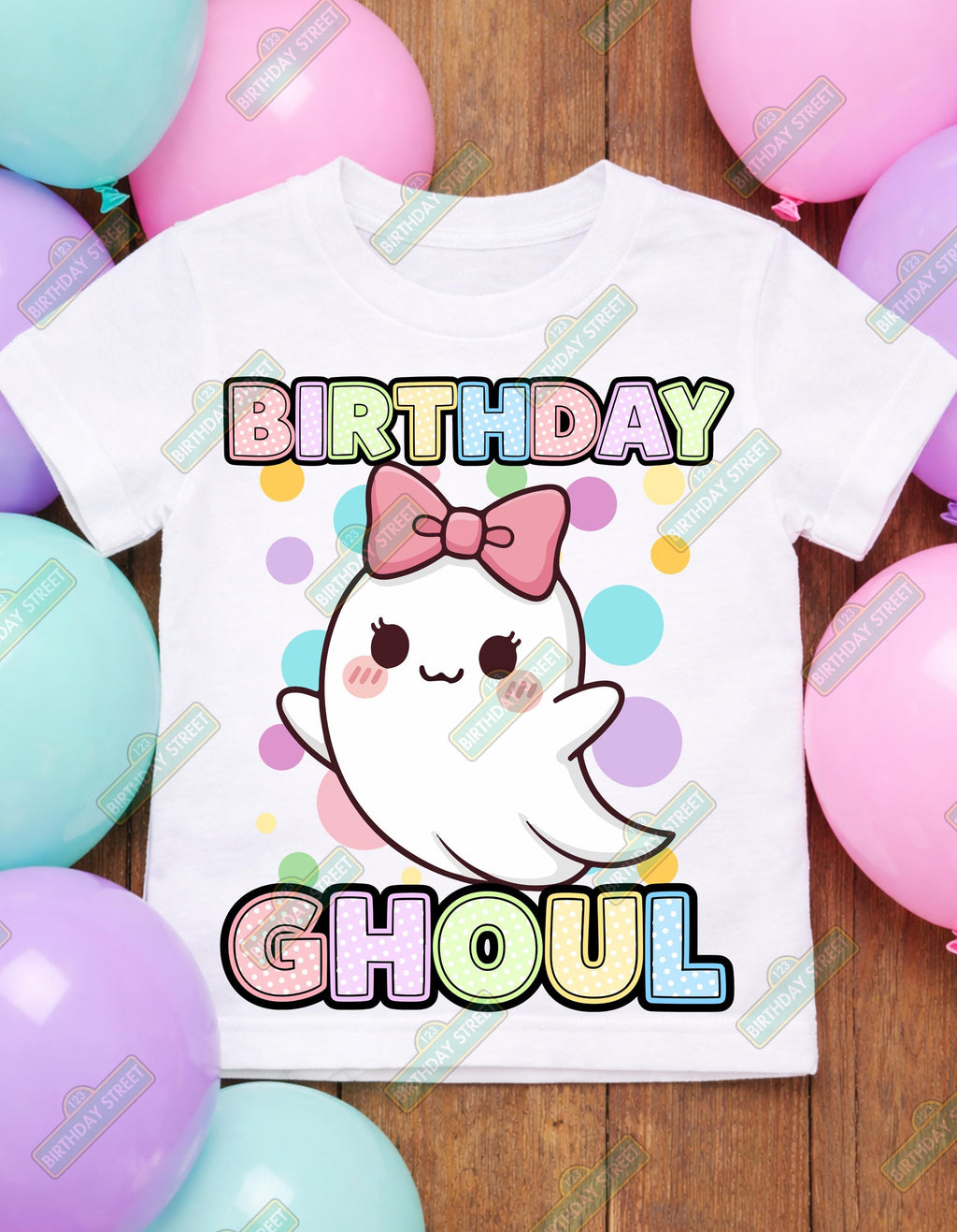 Custom Birthday Ghoul Shirt, Ghost Birthday Shirt, Personalized Kids Birthday Tee, Spooky Cute Birthday Outfit, Girls Birthday Shirt, Toddle