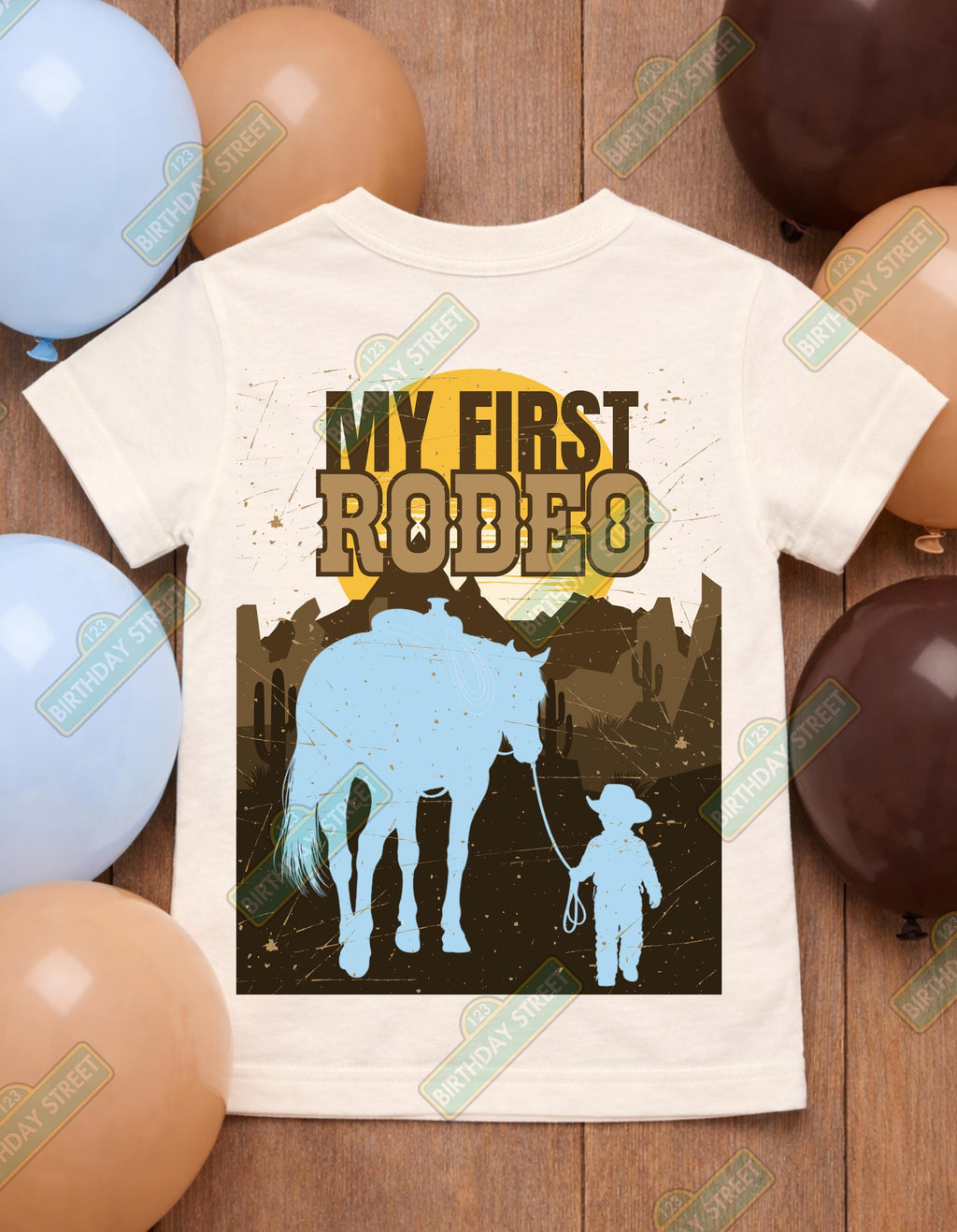 My First Rodeo Birthday Shirt Boy, Cowboy 1st Birthday Tee, Western First Birthday Outfit Boy, Personalized Name Shirt, Baby Boy Rodeo Theme