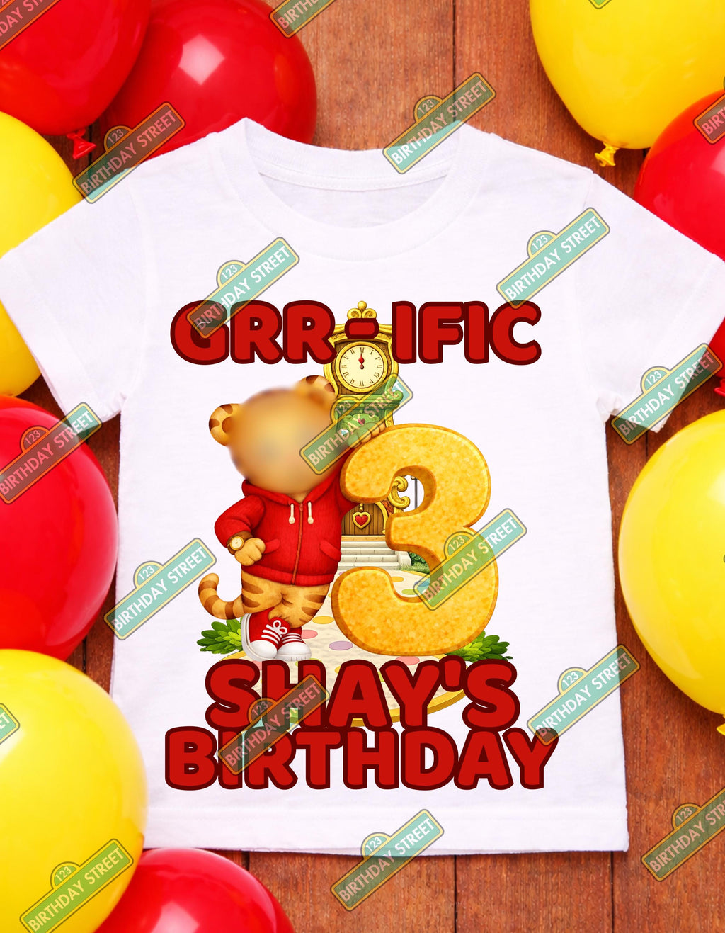 Custom Tiger Birthday T-Shirt