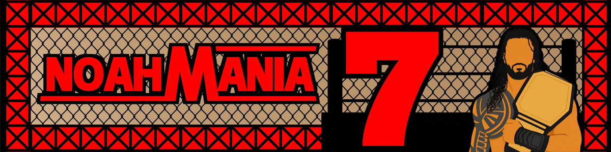 Custom Wrestling Birthday Banner Template 2x8 ft, Hand Painted Banner Template, Any Name Any Age, DIY Party Backdrop, Craft Paper Banner