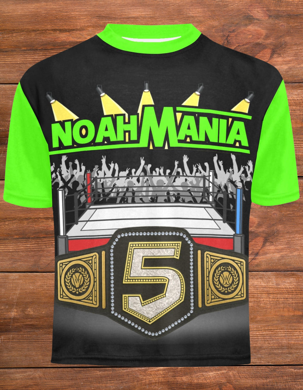 Personalized Wrestling Birthday Shirt, Custom Name Age Wrestling Tee, Any Color, Wrestling Birthday Party Shirt, Kids Birthday T-Shirt