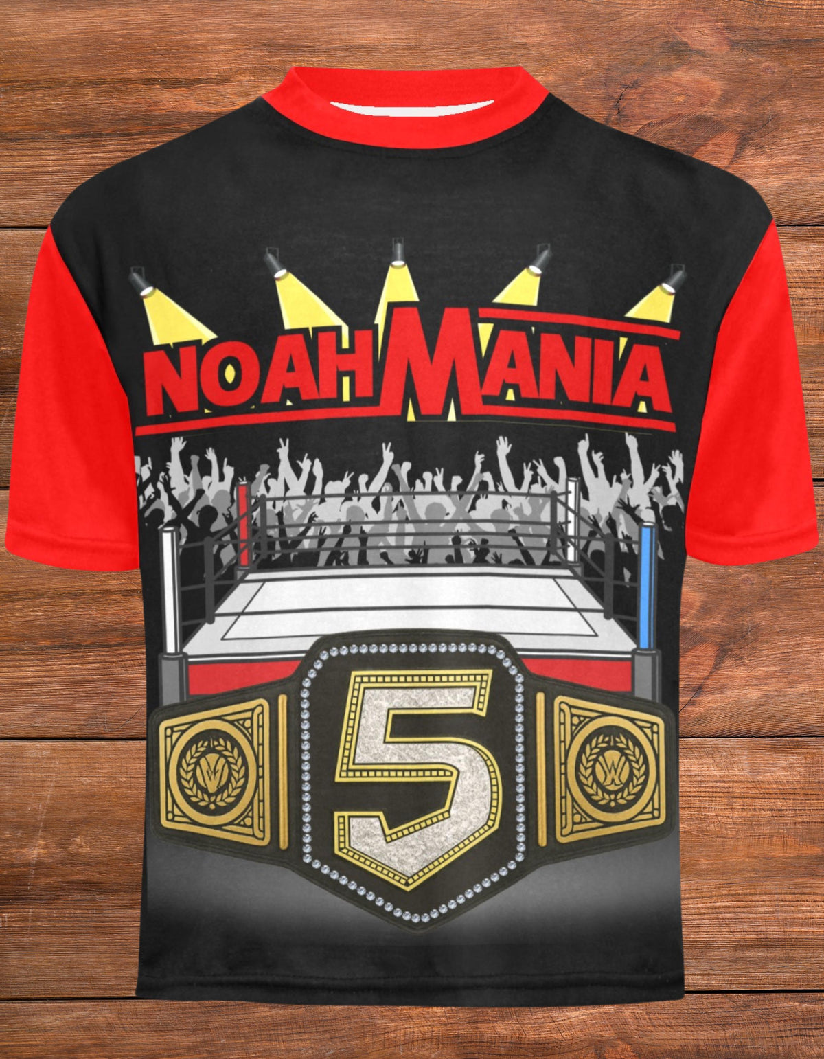 Personalized Wrestling Birthday Shirt, Custom Name Age Wrestling Tee, Any Color, Wrestling Birthday Party Shirt, Kids Birthday T-Shirt