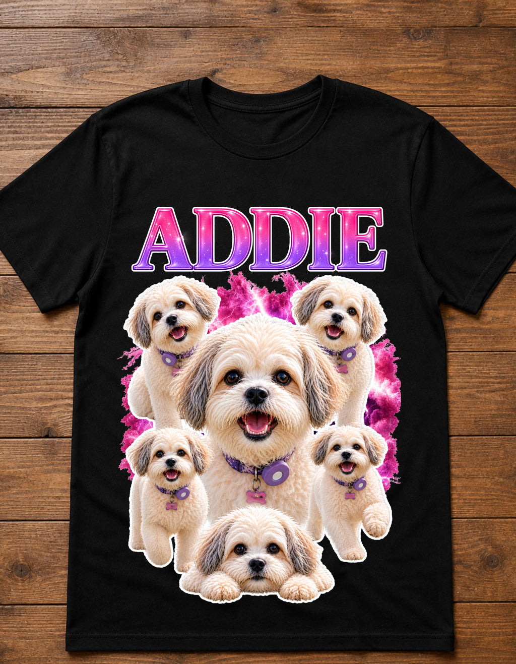 Custom Bootleg Dog T-Shirt From Your Photo | Personalized Pet Bootleg Tee | Custom Dog Shirt | 1 or 2 Dogs | Dog Mom Gift